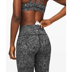 Lululemon Wunder Under High-Rise Tight Blocked Full-On Luxtreme 28" Size 8 Black